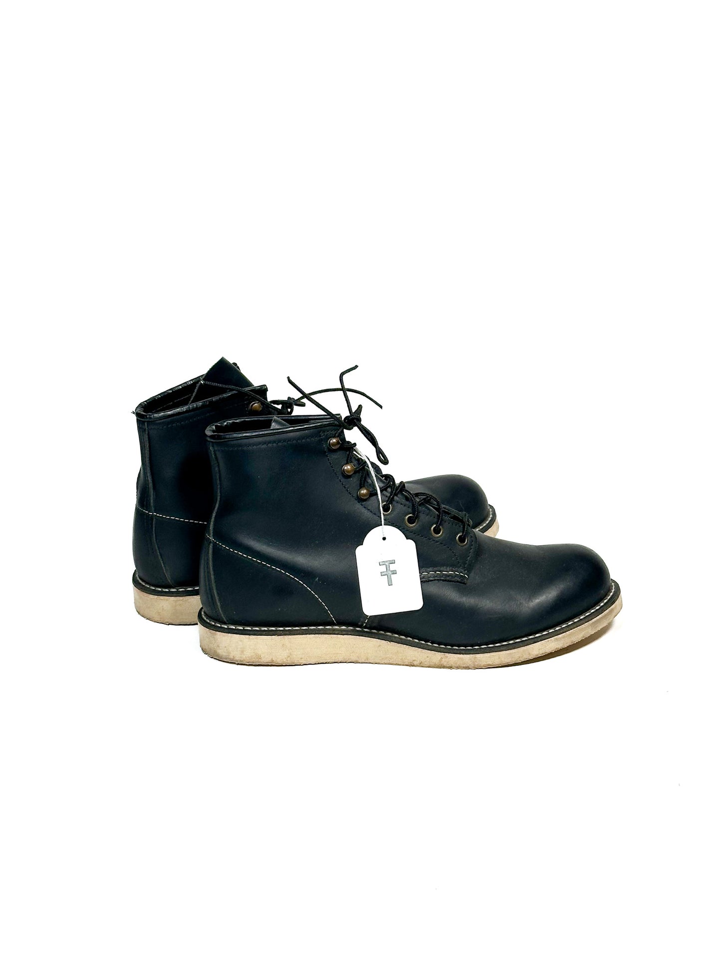 Red Wing Shoes — 2951 Black Leather Rover Boots, Made in USA, US 11.5