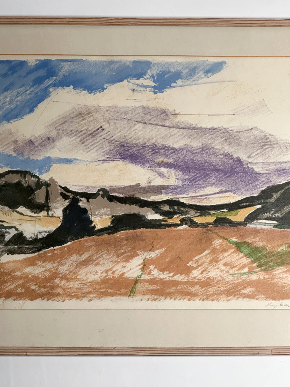Signed Lithography by Hugo Zuhr (1895-1971)