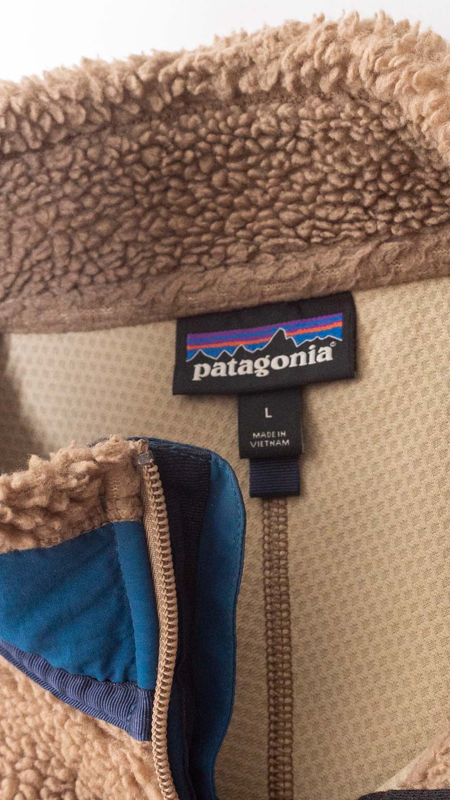 Patagonia Retro X Fleece Jacket, Brown/Blue, L