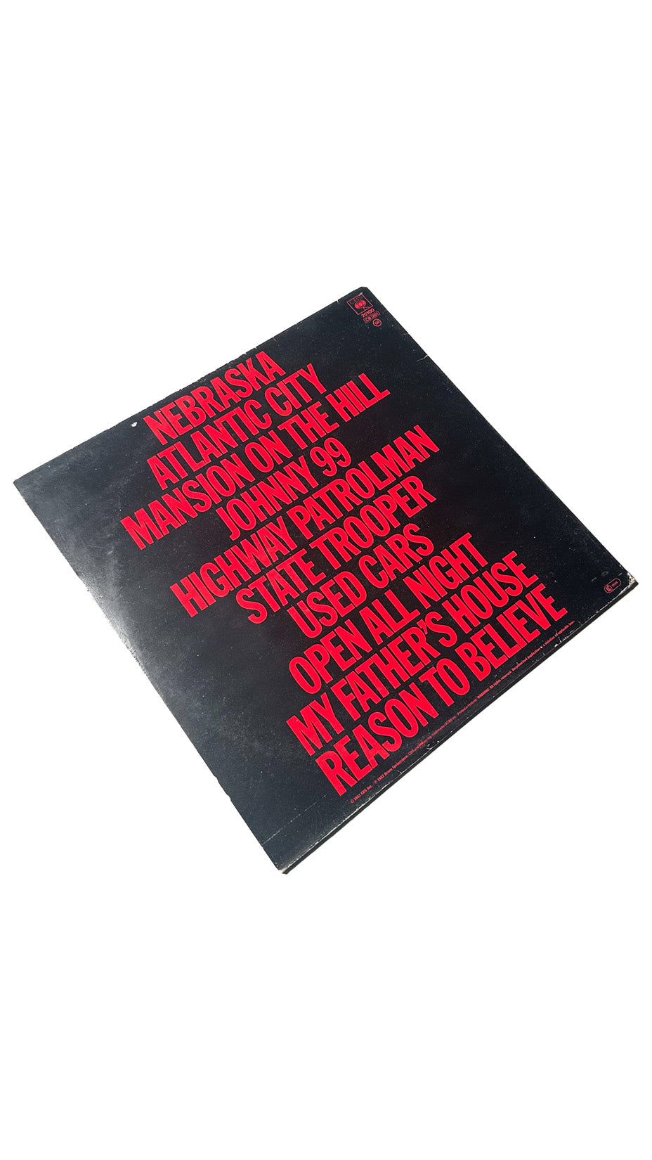 Bruce Springsteen, Nebraska (First Europe Edition, 1982), LP