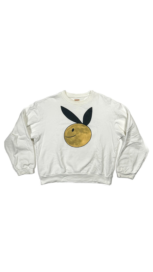 Kapital Coneybowy Moon Print, Sweatshirt, Made in Japan, White, 5