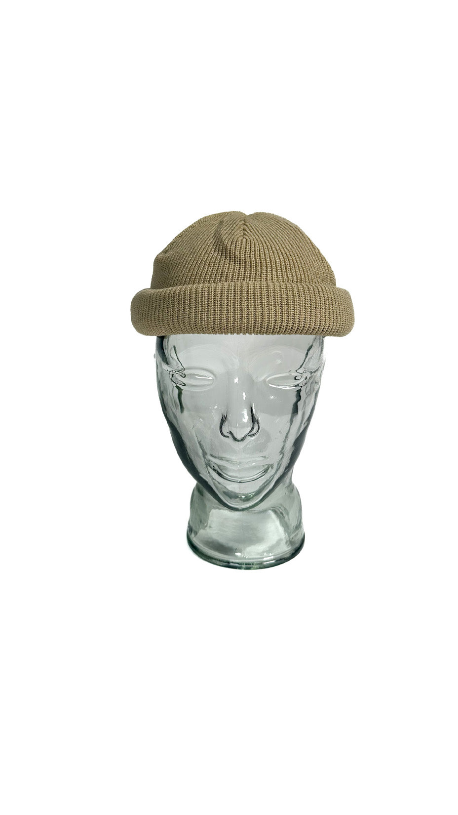 Yokoi Knitted Hat / Beanie, Made in Japan, Beige