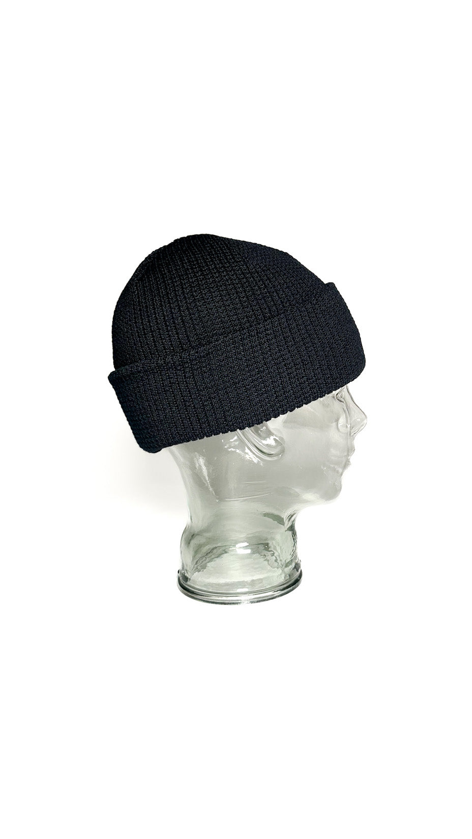 Yokoi Knitted Hat / Beanie, Merino Wool, Made in Japan, Black