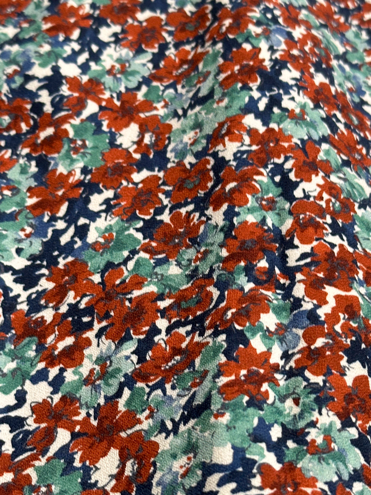 A.P.C Floral Wrap Midi Dress, size 36