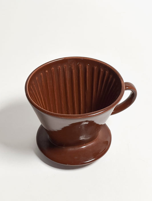 Arabia, Vintage Coffee Dripper, Brown, Large