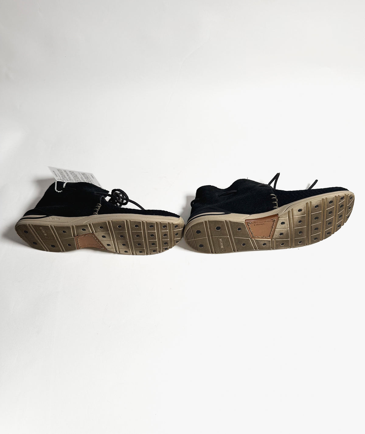 Visvim Huron Mesh Moc Folk shoes, black, US9.5