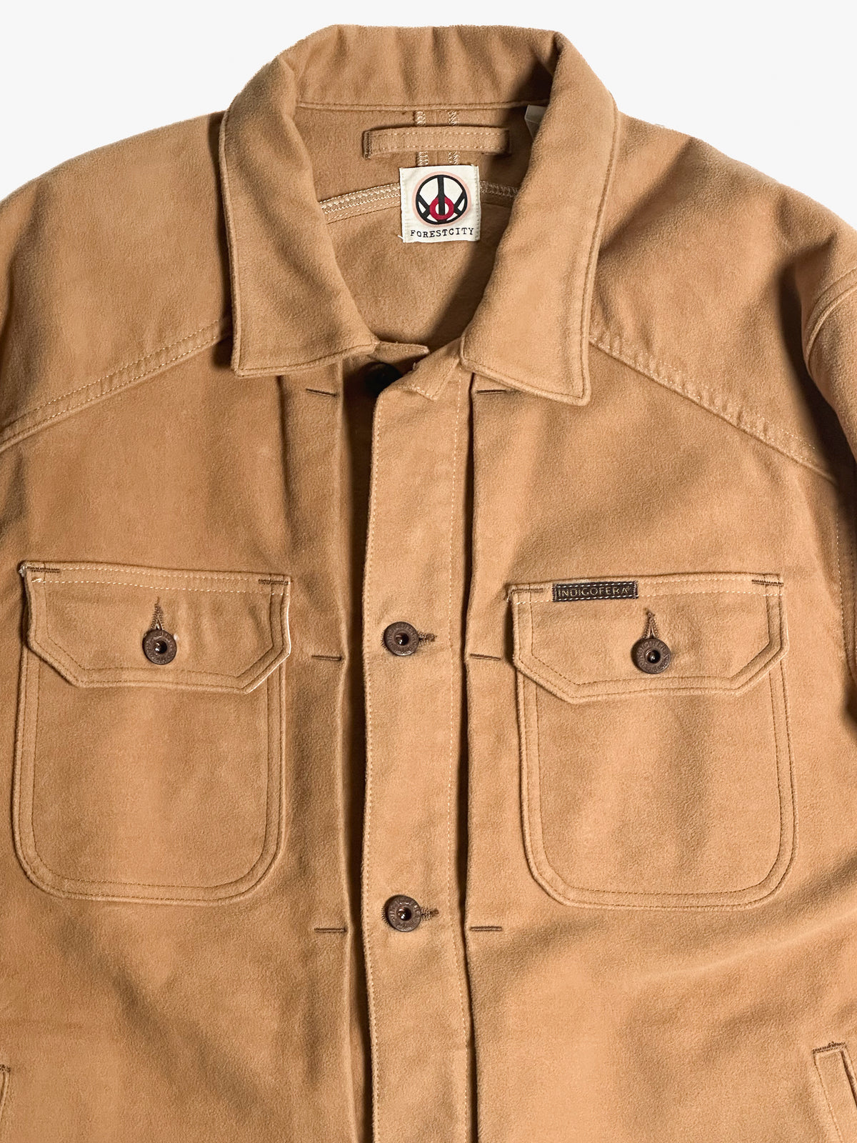 Indigofera Parsons Lodge Moleskin Jacket, Tan, L