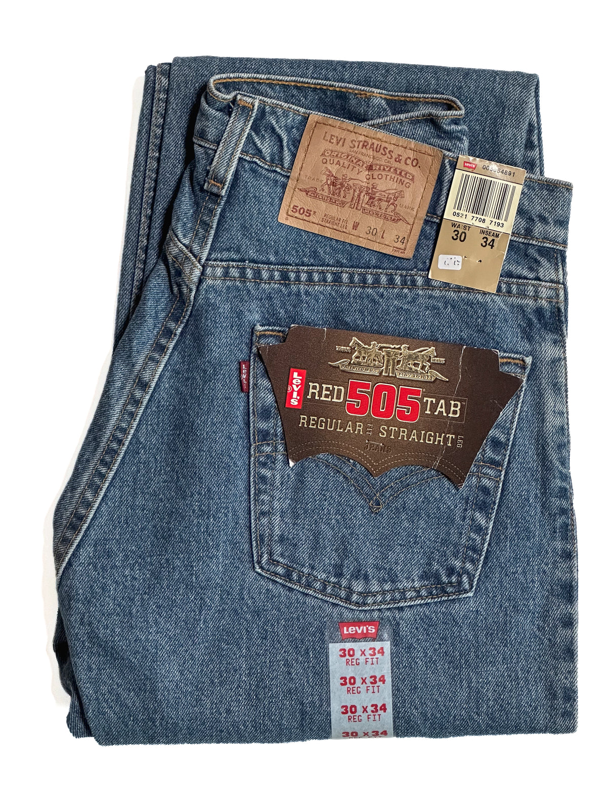 Deadstock Levi's 505, 90s, 30 x 34